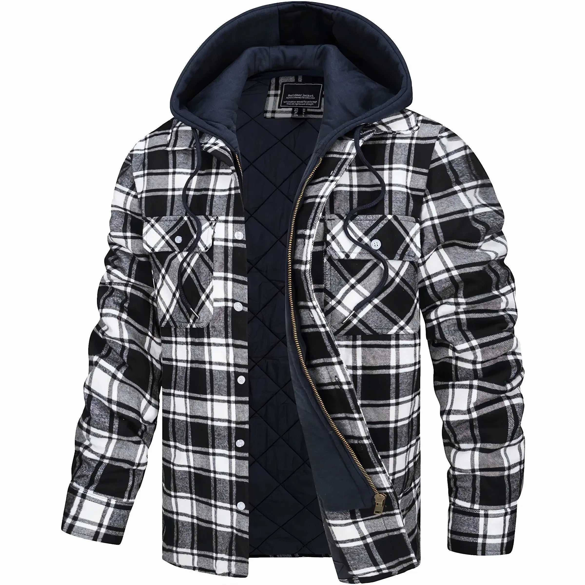 Harrington Oxford | Men’s Checked Zip Jacket – Autumn & Winter Outerwear Harrington Oxford