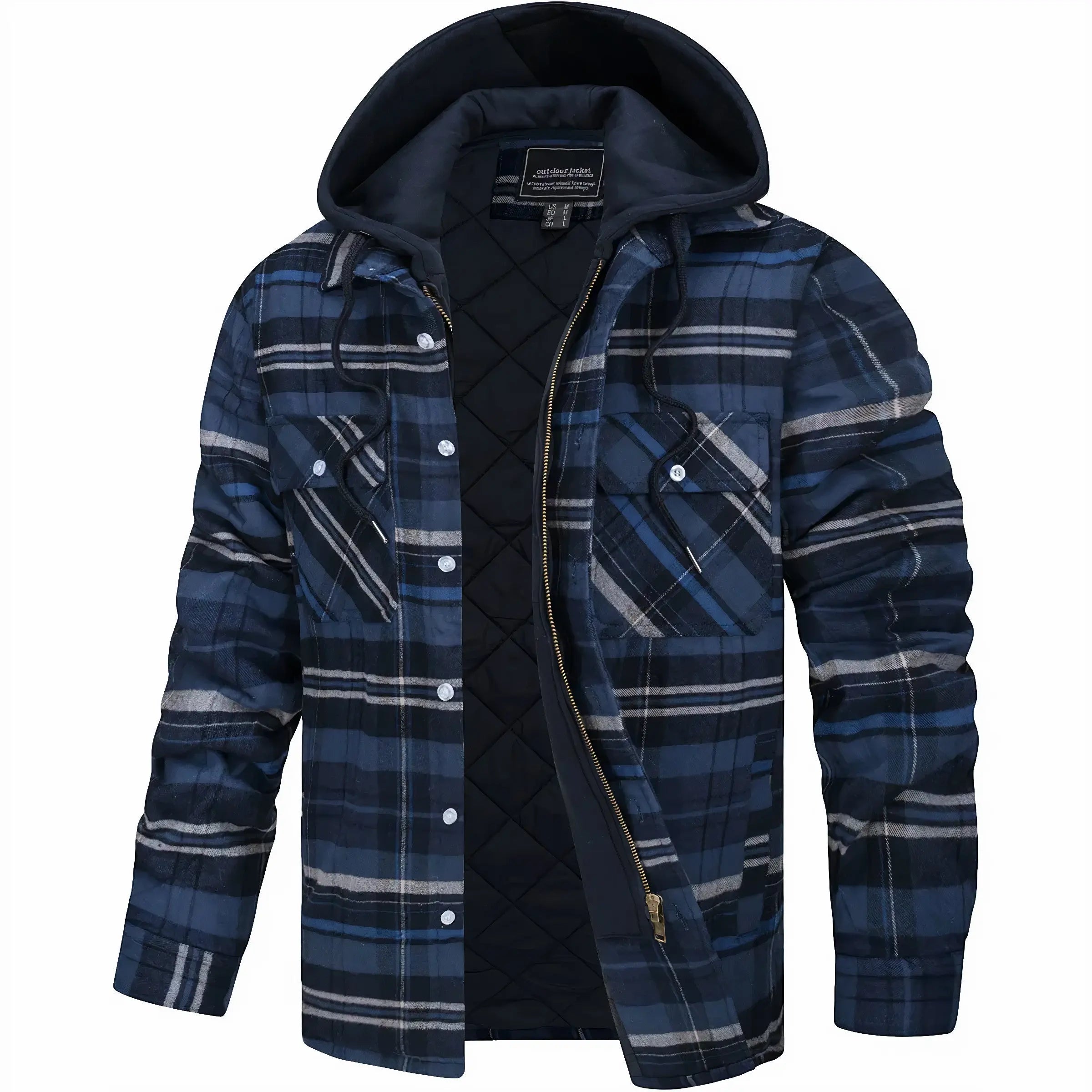 Harrington Oxford | Men’s Checked Zip Jacket – Autumn & Winter Outerwear Harrington Oxford