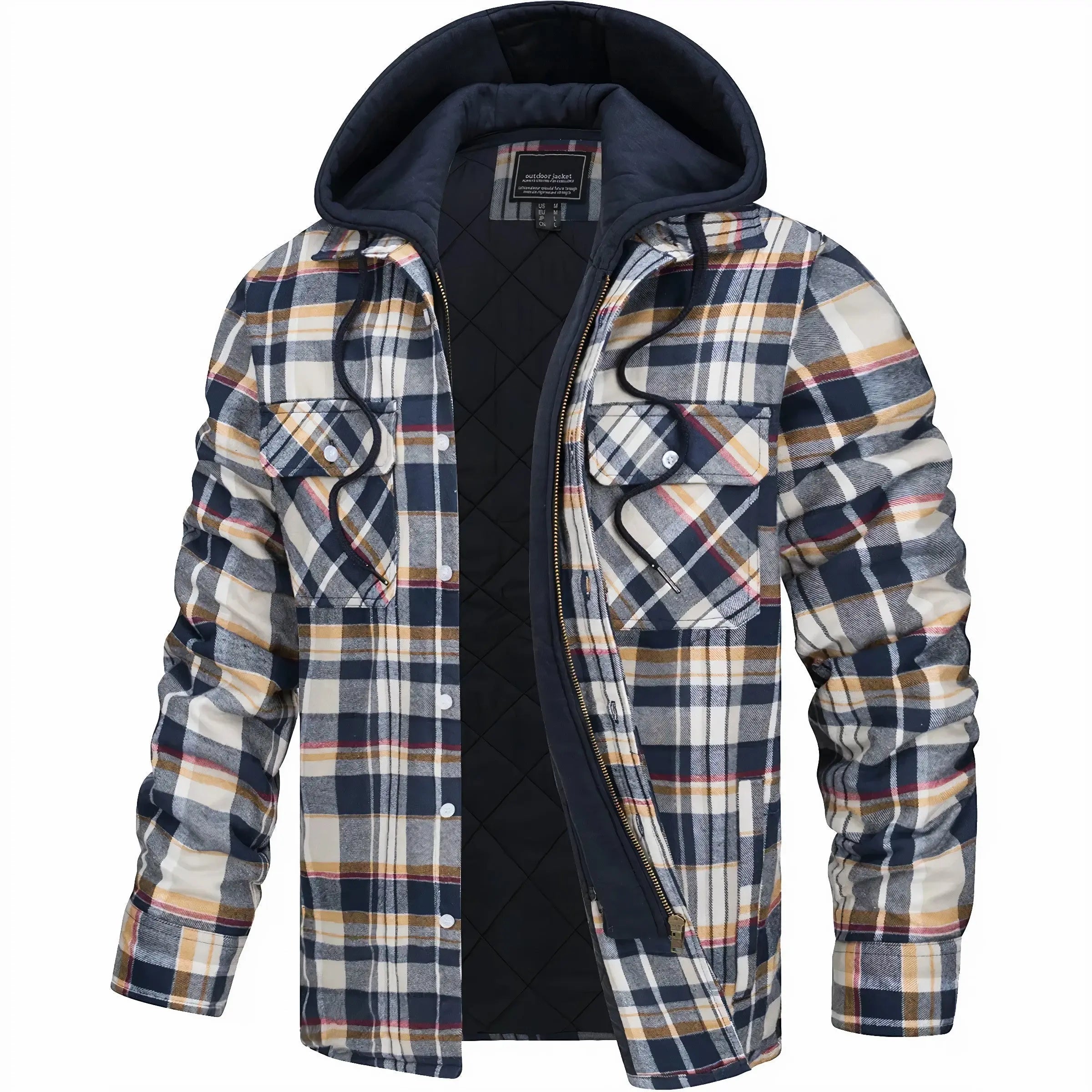 Harrington Oxford | Men’s Checked Zip Jacket – Autumn & Winter Outerwear Harrington Oxford