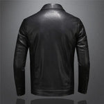 Harrington Oxford | Men's Leather Jacket - Classic Black Design Harrington Oxford