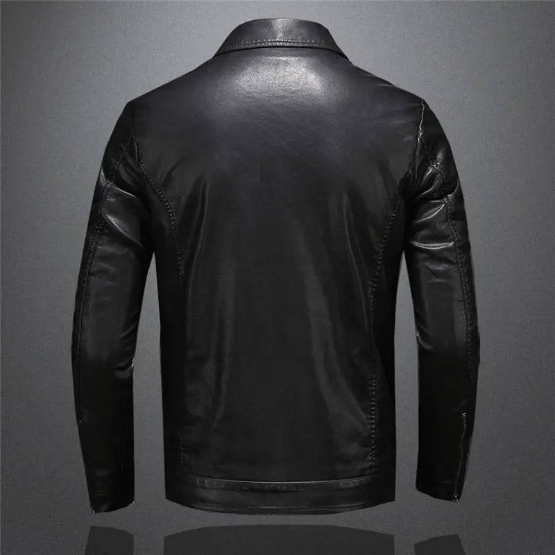 Harrington Oxford | Men's Leather Jacket - Classic Black Design Harrington Oxford