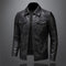 Harrington Oxford | Men's Leather Jacket - Classic Black Design Harrington Oxford