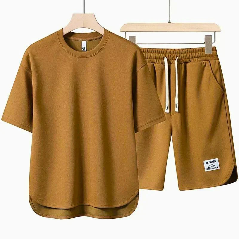 HARRINGTON OXFORD | RELAXED T-SHIRT AND DRAWSTRING SHORTS SET FOR MEN