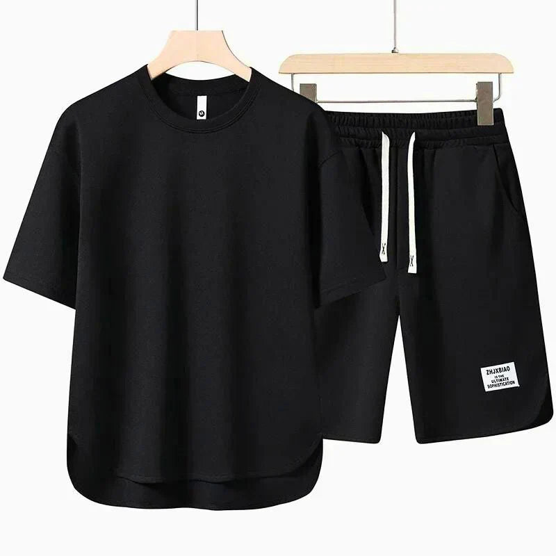 HARRINGTON OXFORD | RELAXED T-SHIRT AND DRAWSTRING SHORTS SET FOR MEN