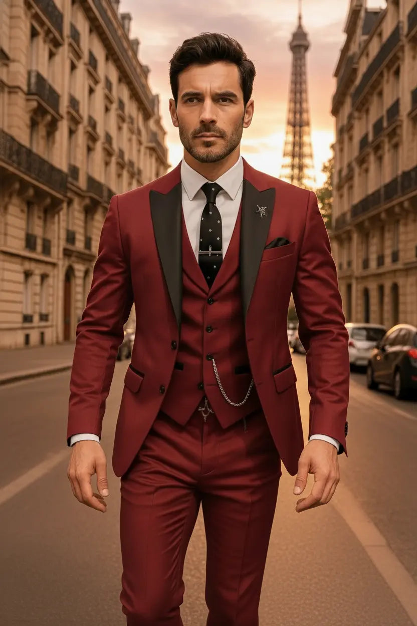 Harrington Oxford | Men’s Slim Fit 3‑Piece Suit – Blazer, Waistcoat & Trousers Set Harrington Oxford