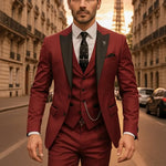 Harrington Oxford | Men’s Slim Fit 3‑Piece Suit – Blazer, Waistcoat & Trousers Set Harrington Oxford