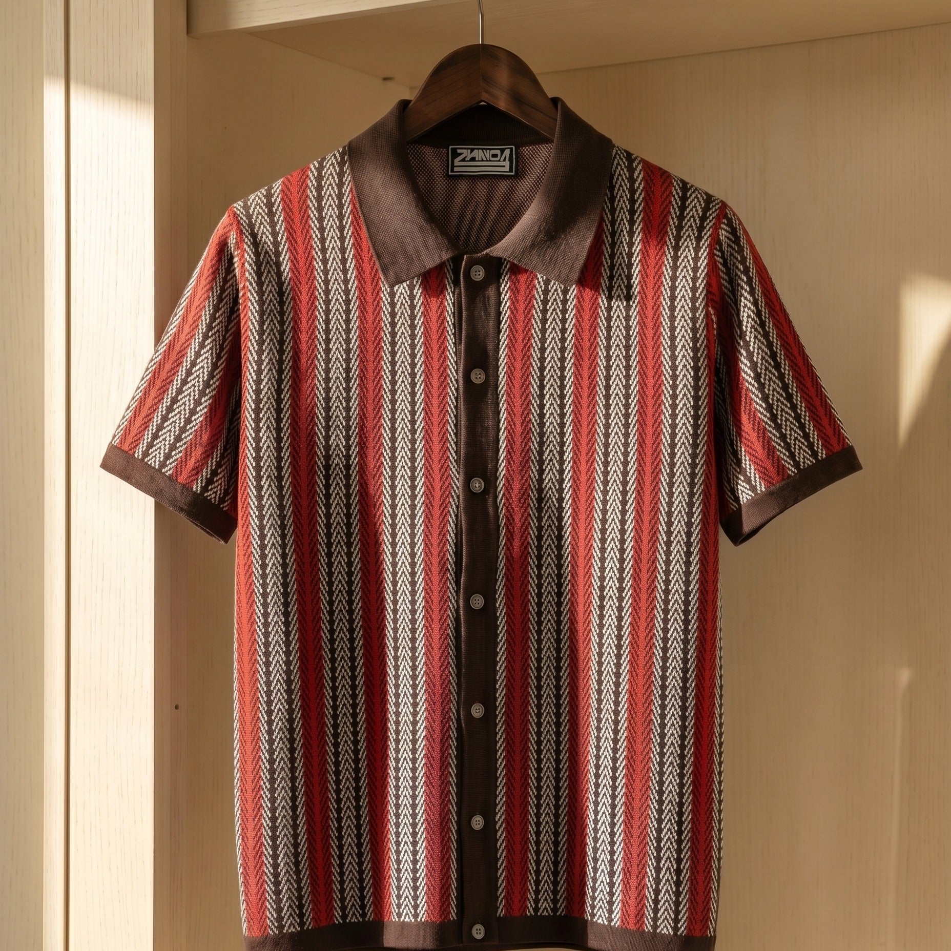 Harrington Oxford | Knitted Button Polo Shirt For Men